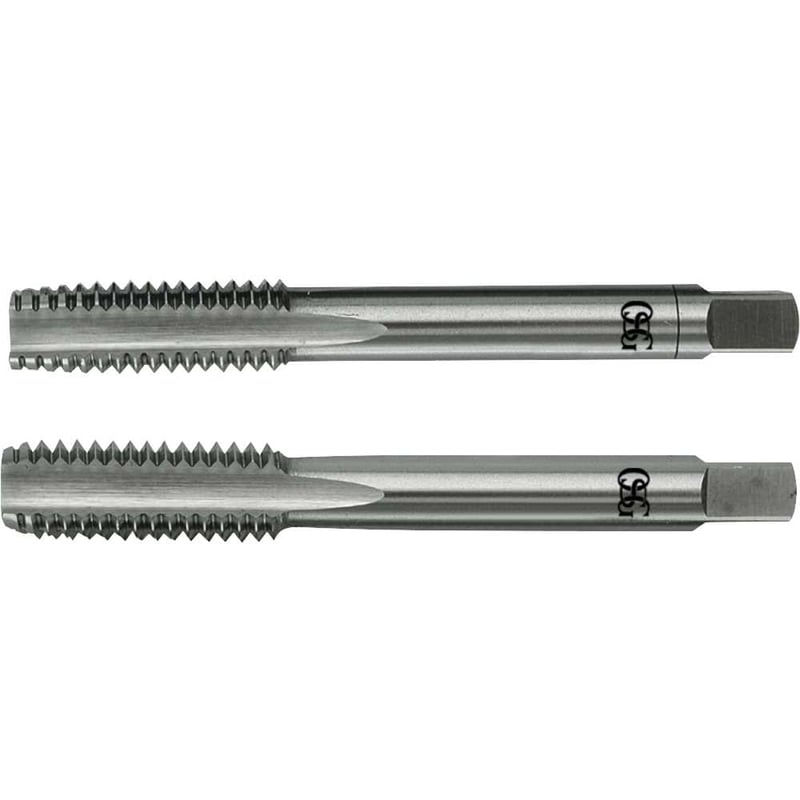 Macho manual de aço rápido 7/8" BSW, jogo com 2 peças