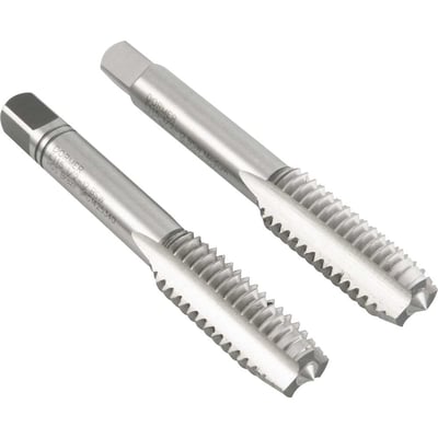 Macho manual de aço rápido 1/2" BSW, jogo com 2 peças