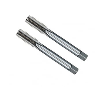 Macho manual de aço rápido 3/8" BSP, jogo com 2 peças, E119, DIN 5157