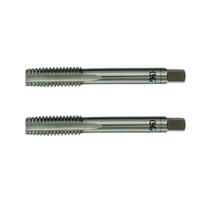 Macho manual de aço rápido 1" UNC, jogo com 2 peças