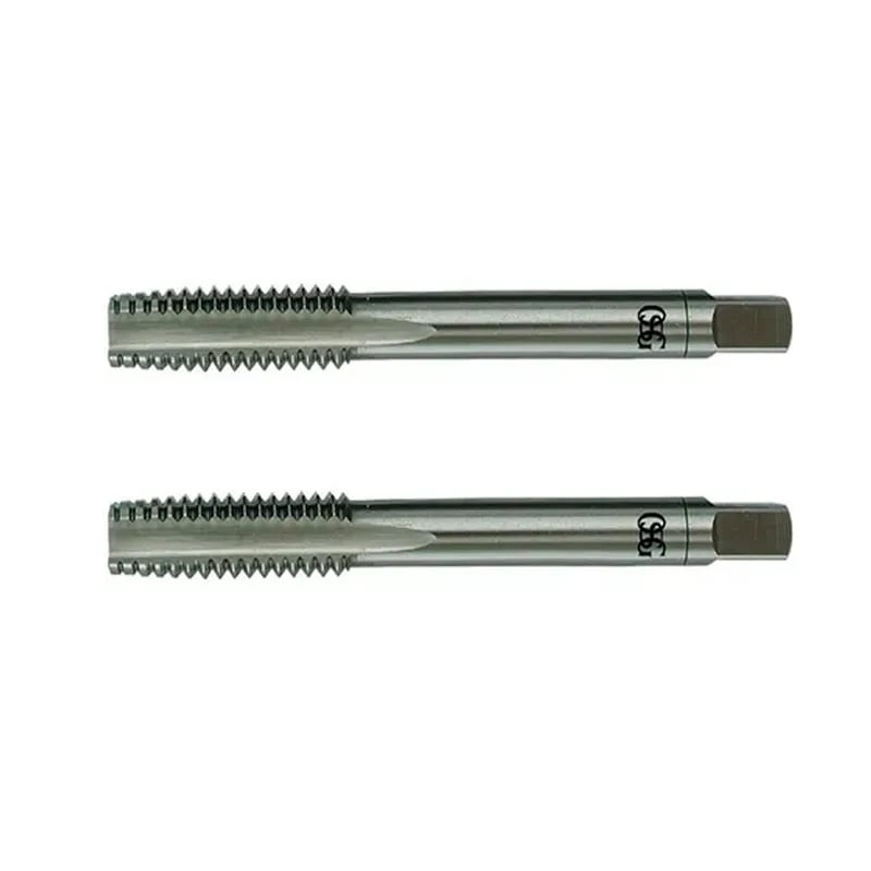 Macho manual de aço rápido 1" UNC, jogo com 2 peças