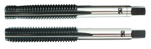 Macho manual de aço rápido 5/8" UNC, jogo com 2 peças