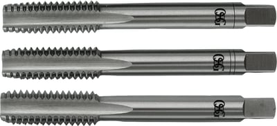 Macho manual de aço rápido 1/2" UNC, jogo com 3 peçaS