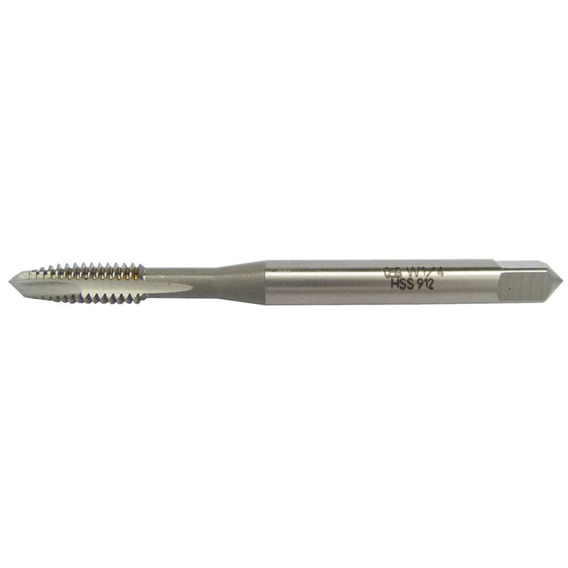 Macho máquina HSS-E, 1/4" BSW, com ponta helicoidal, DIN 2182