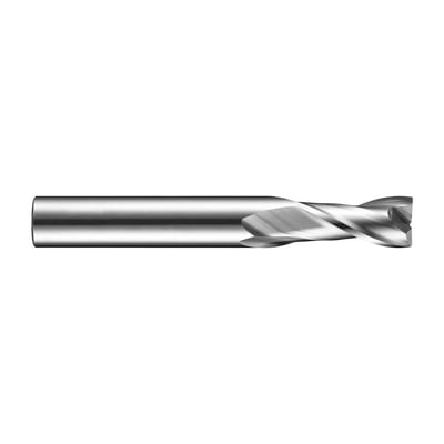 Fresa topo 2,0 mm, em metal duro, dois cortes, S902, DIN 6535