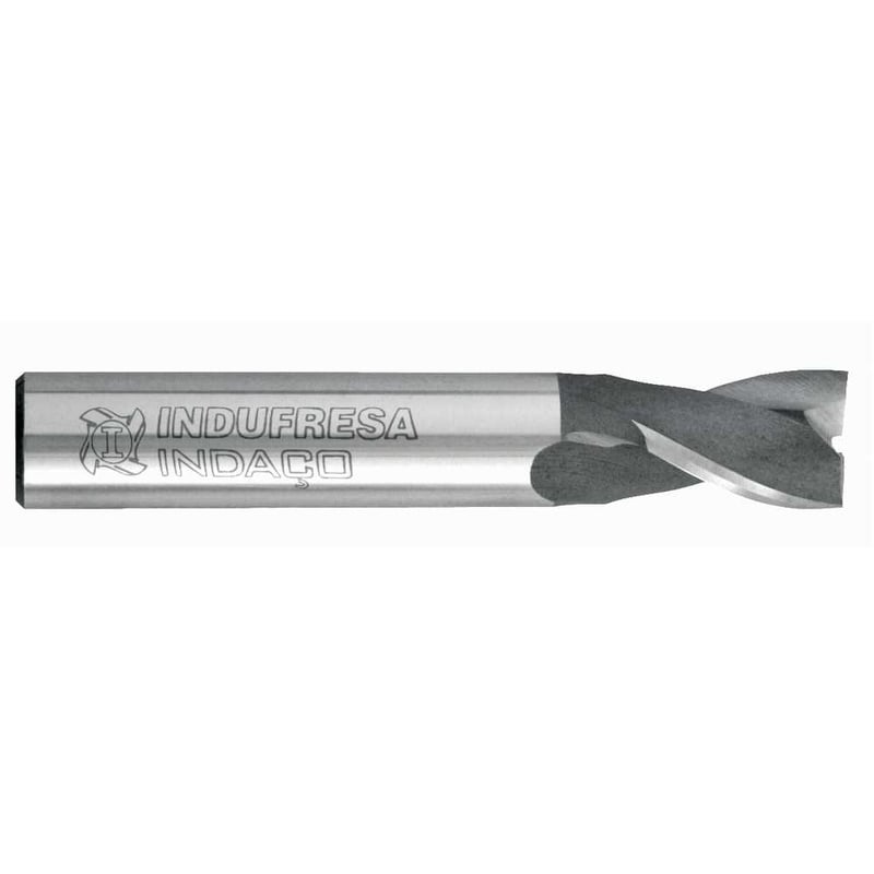 Fresa de topo em aço rápido 14,0 mm, 2 cortes, 327B, 1445, INDAÇO