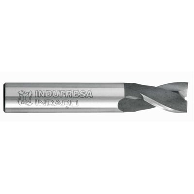 Fresa de topo em aço rápido 16,0 mm, 2 cortes, 327B, 1445, INDAÇO