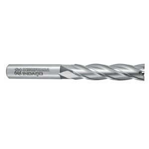 Fresa de topo, em aço rápido, 3/16", com 4 cortes, DIN 844AN 1501, INDAÇO