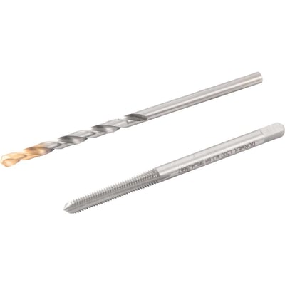 Jogo duopack macho manual de aço rápido 3 mm x 0,50 mm, com broca 2,5 mm