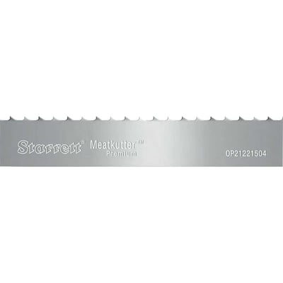 Lâmina de serra fita aço carbono para cortar carne, 1,69 m x 16 mm x 0,46 mm, 6 dentes Skip, Meatkutter Premium MKP