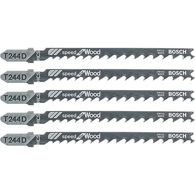 Lâmina de serra tico-tico, T-244D, cartela com 5 peças