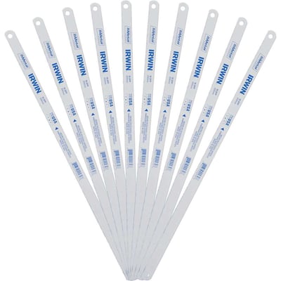 Lâmina para serra manual 12" x 1/2", com 18 dentes, bimetálica, com 10 peças, IRTH14032