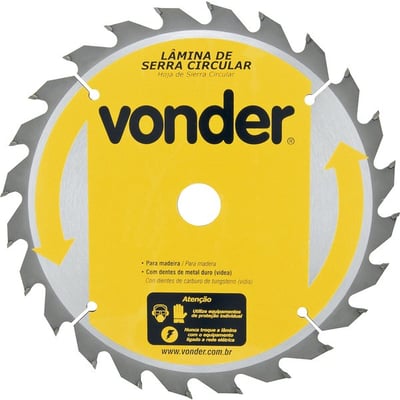 Lâmina de serra circular com dentes de metal duro/vídea, 235 mm x 30 mm, 24 dentes