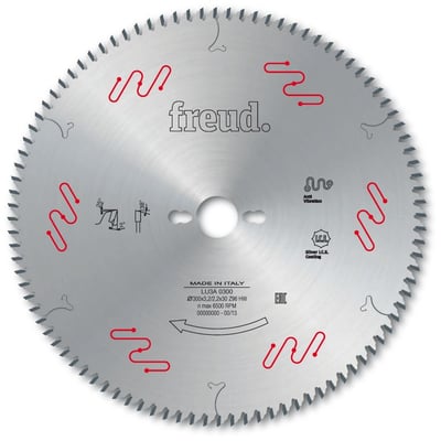 Lâmina de serra circular com dentes de metal duro/vídea, 250 mm x 30 mm, 80 dentes, FREUD