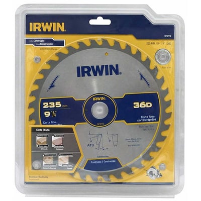 Lâmina de serra circular com dentes de metal duro, 235 mm x 25 mm, 36 dentes, IW14112