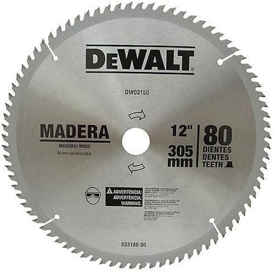 Lâmina de serra circular com dentes de metal duro/vídea, 305 mm x 30 mm, 80 dentes