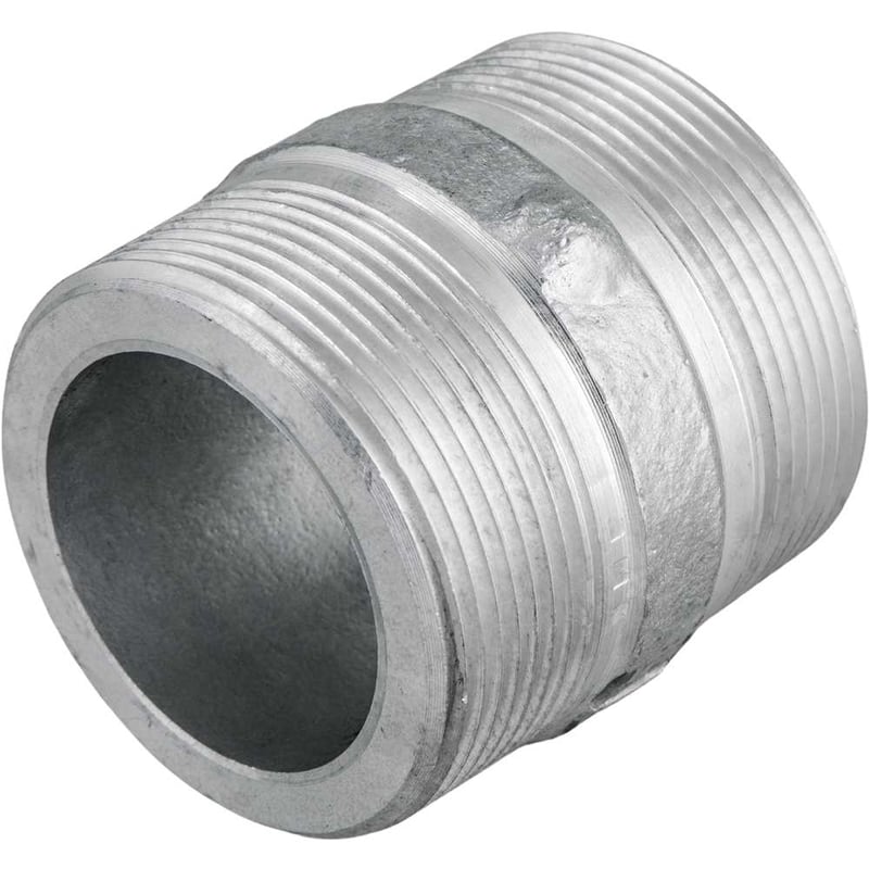 Niple em alumínio, duplo, 2" BSP