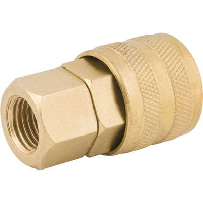 Engate rápido de 1/4", rosca fêmea 1/4" NPT, com rolete