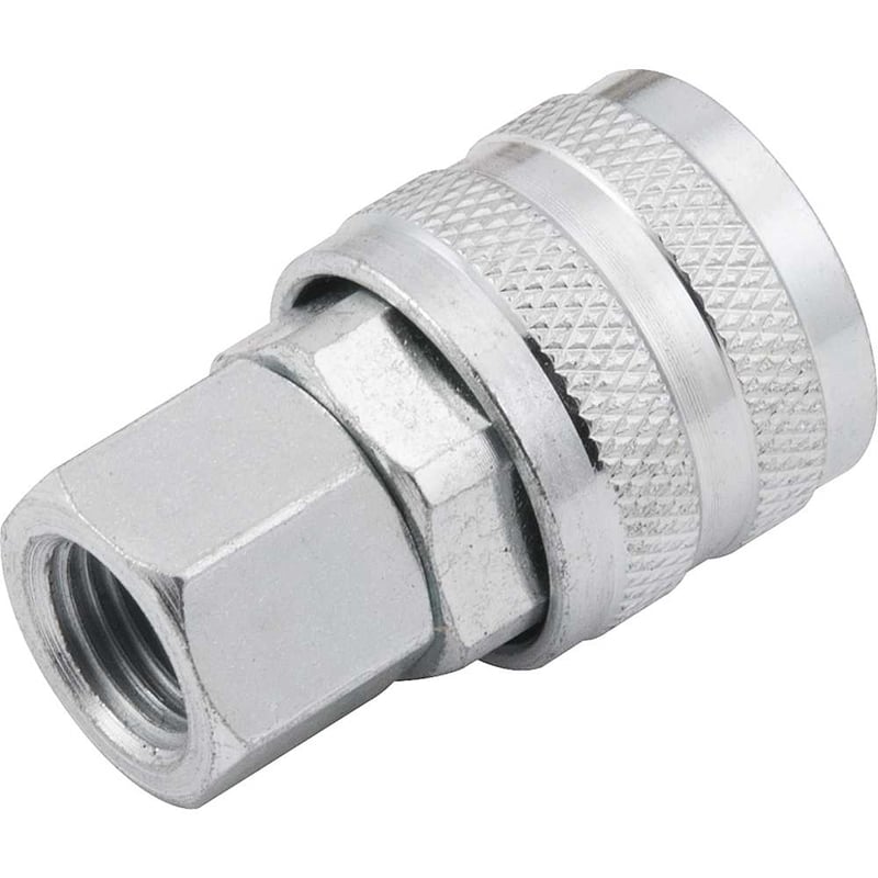 Engate rápido de 1/4", rosca fêmea 1/4" NPT, com rolete