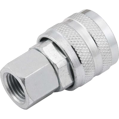 Engate rápido de 1/4", rosca fêmea 1/4" NPT, com rolete