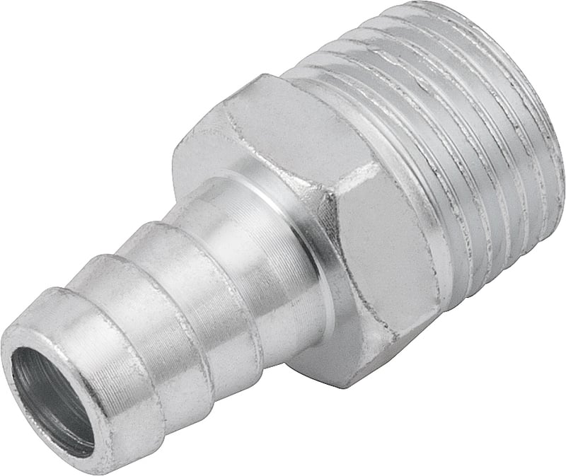 Espigão rosca macho de 1/2" NPT com escama de 1/2", cartela com 2 peças