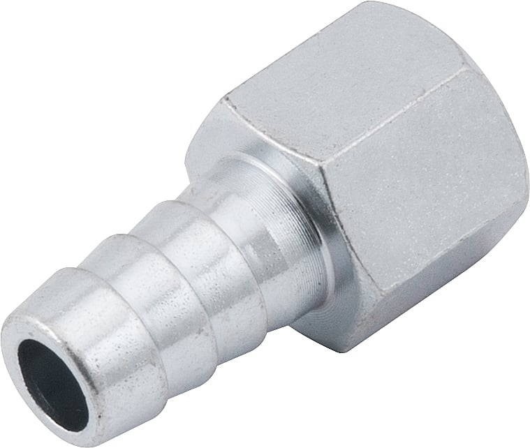 Espigão rosca fêmea de 1/4" NPT com escama de 3/8", cartela com 2 peças