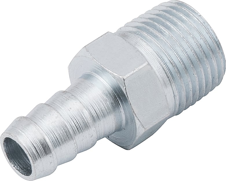 Espigão rosca macho de 3/8" NPT com escama de 3/8", cartela com 2 peças