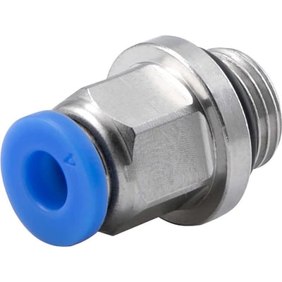 Conexão rápida reta, 4 mm, rosca 1/8" BSP