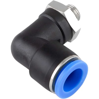 Conexão rápida, tipo cotovelo (90 graus), rosca 1/8" BSP, 12 mm