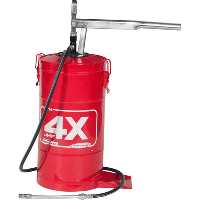 Bomba manual para graxa, com reservatório para 14 kg, HL-14