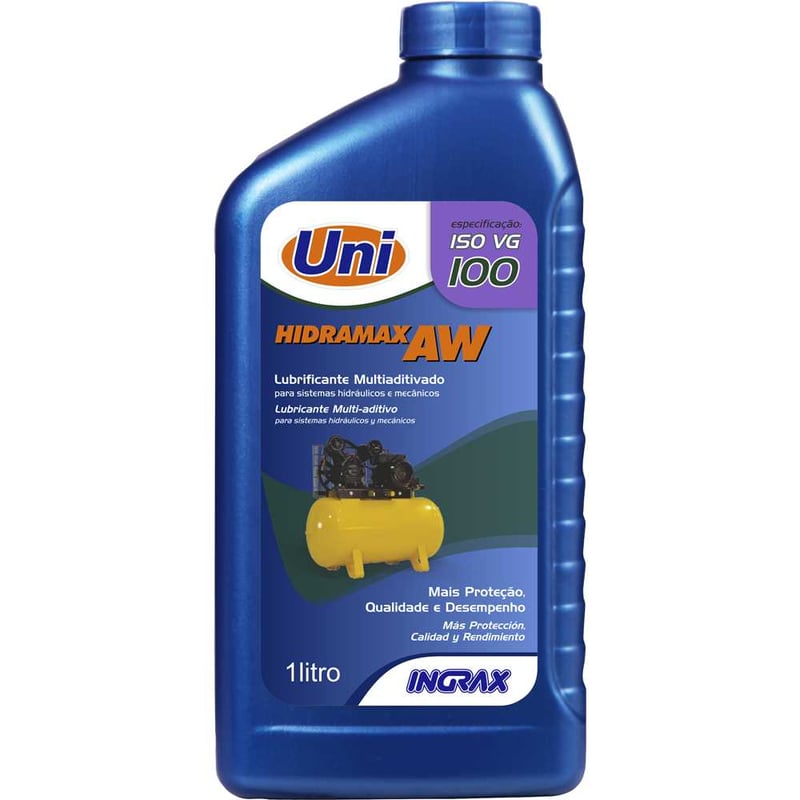 Óleo para compressores e sistemas hidráulicos AW, ISO VG100, 1 litro