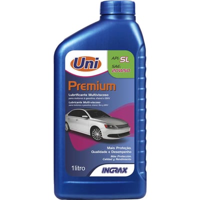 Óleo lubrificante Uni SL 20W50, 1 litro