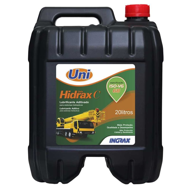 Óleo para sistemas hidráulicos VG-68, 20 L, HIDRAX C-68, 13556 UNI INGRAX