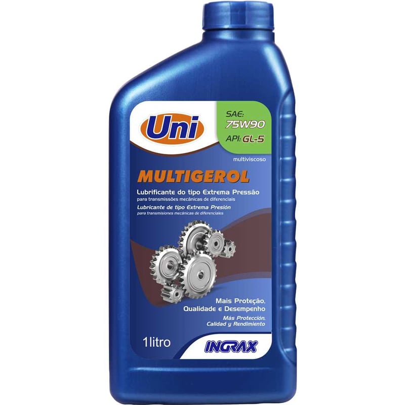 Óleo lubrificante multigerol, Uni SAE 75W90, 1 litro