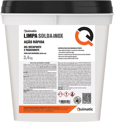 Gel limpa solda inox LT2, ação rapida