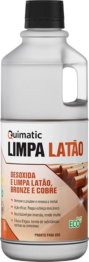 Limpa latão, 1 litro, desoxida e limpa superfícies de cobre, latão e bronze, CF2