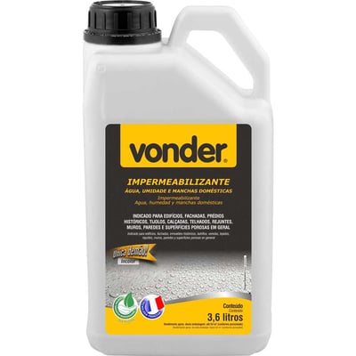 Impermeabilizante contra água, umidade e manchas domésticas, 3,6 litros