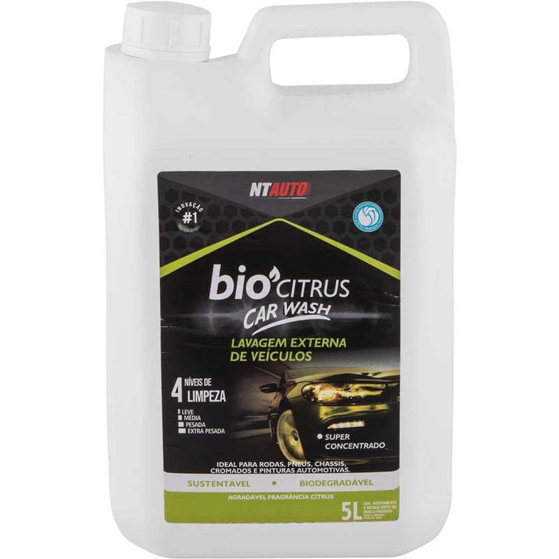 Limpador automotivo, Bio car wash, 5 litros