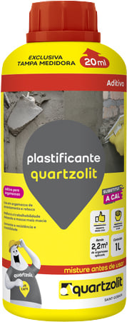 Aditivo plastificante, para argamassa e reboco, 1 litro