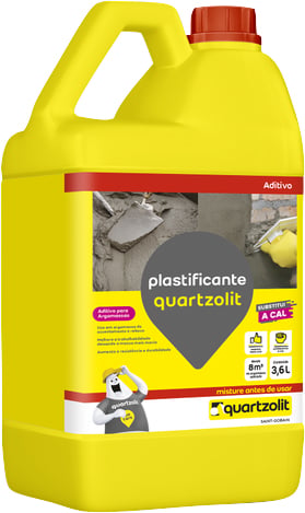 Aditivo plastificante, para argamassa e reboco, 3,6 litros