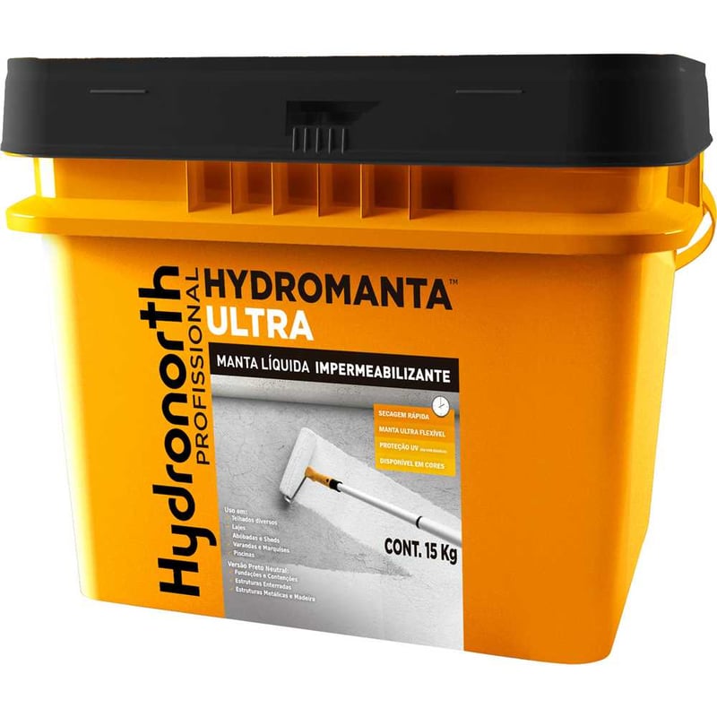 Manta impermeabilizante líquida, branca, 15 kg, Hydromanta Ultra, 56687