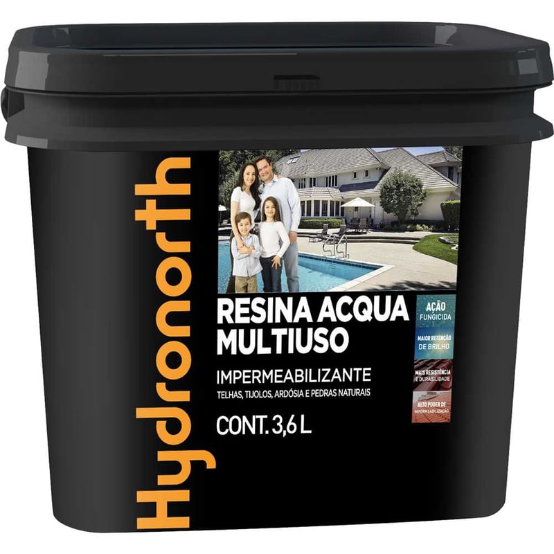 Impermeabilizante multiuso acqua, amarelo, 3,6 litros, 93163