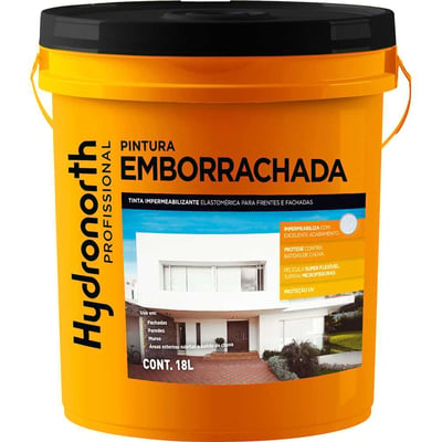 Tinta para pintura impermeabilizante, 18 litros, cor elefante, pintura emborrachada, 95689