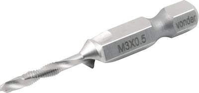 Broca/macho combinado M3 x 0,5 mm