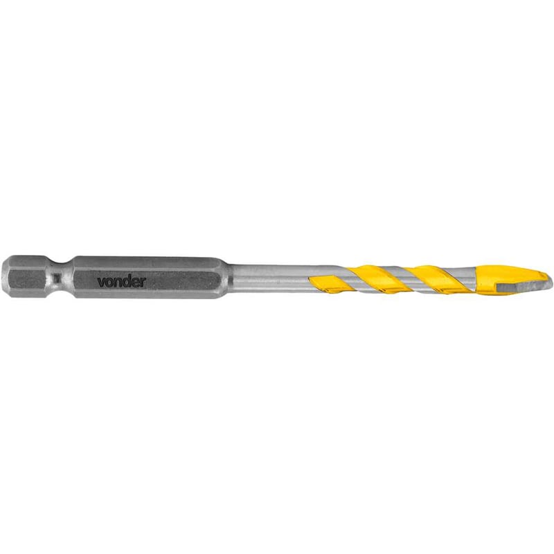Broca para porcelanato, ponta metal duro, 6 mm
