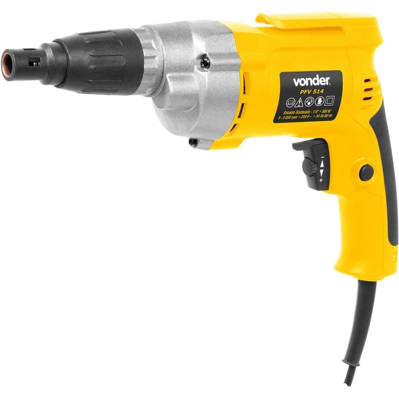 Parafusadeira elétrica, encaixe 1/4", 220 V~, 500 W
