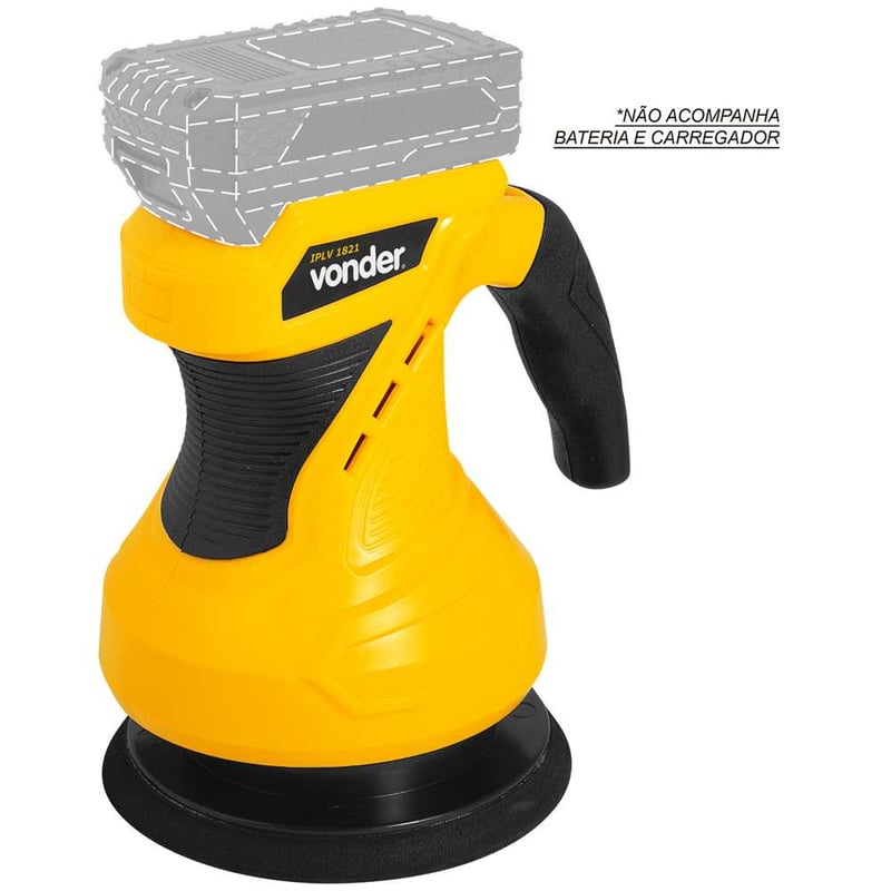 Politriz roto-orbital, bateria intercambiável de 18 V, sem bateria e sem carregador