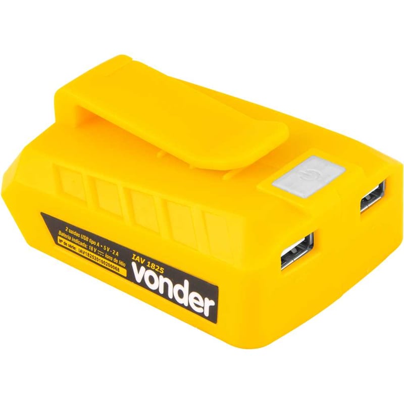 Adaptador USB 18 V, sem bateria e sem carregador, IAV 1825