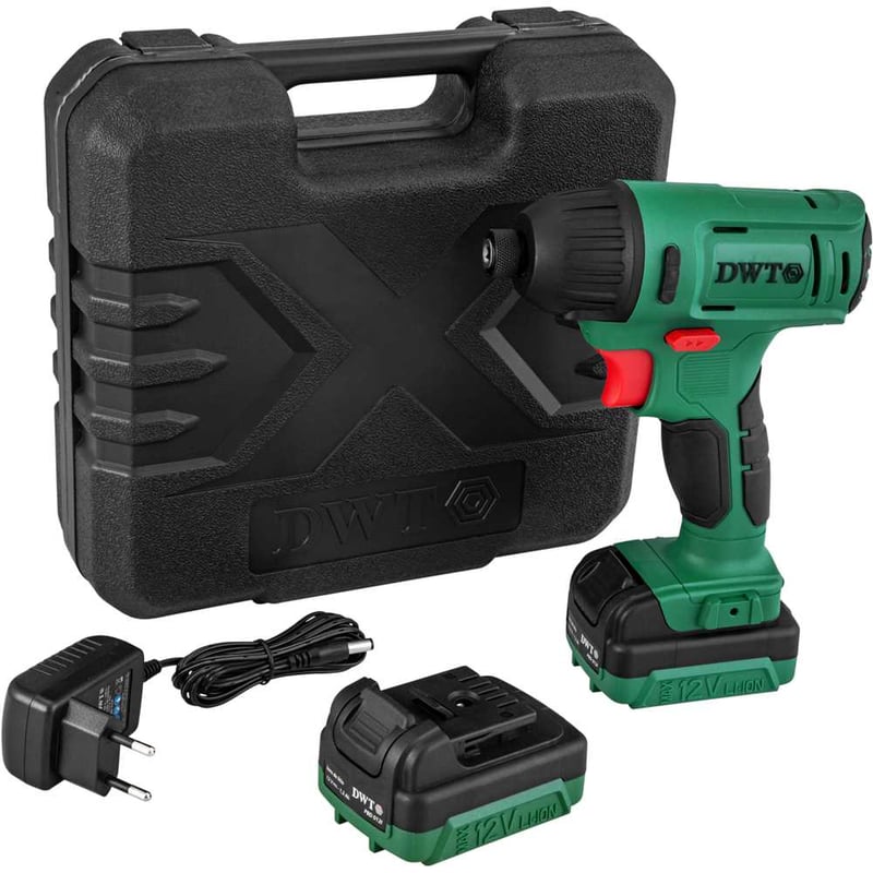 Parafusadeira a bateria de impacto, 12 V, fonte bivolt automático