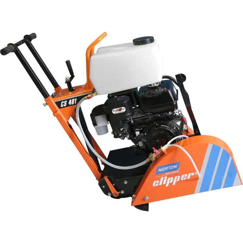 Máquina a gasolina para cortar asfalto, concreto e piso, 14 hp, motor Kohler 4 tempos CS 401 CLIPPER